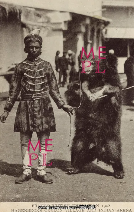 : Bear handler - Franco-British Exhibition : Bear handler - Franco-British Exhibition