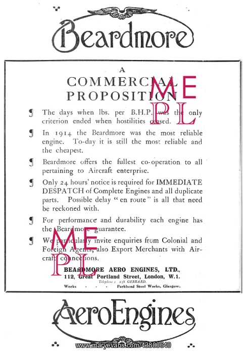  : Beardmore - William Beardmore and Co Ltd