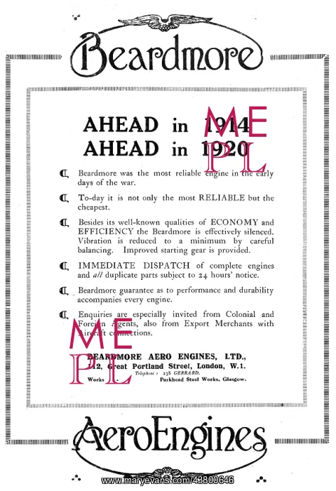  : Beardmore - William Beardmore and Co Ltd
