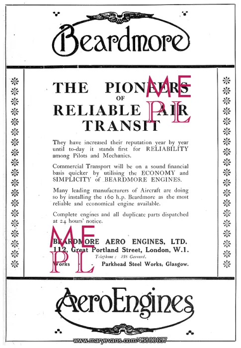  : Beardmore - William Beardmore and Co Ltd