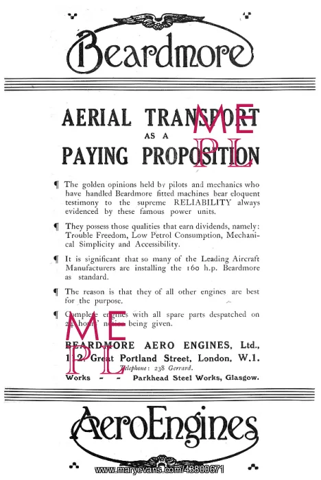 : Beardmore Aero Engines : Beardmore Aero Engines