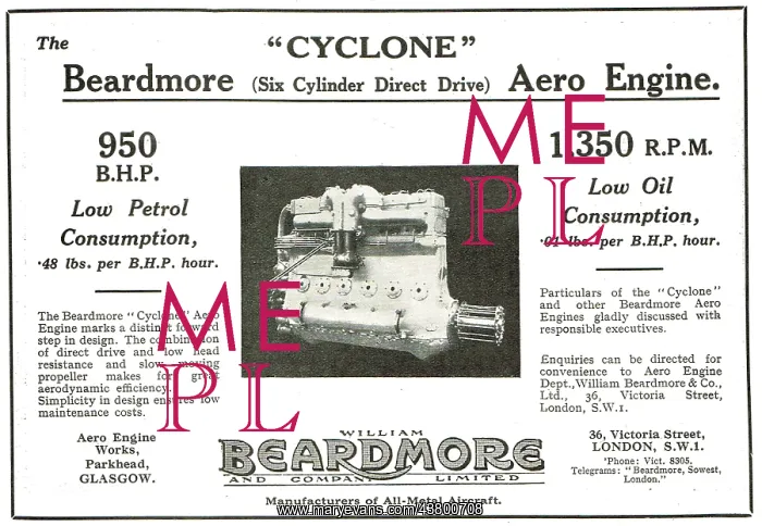 : Beardmore Aero Engines : Beardmore Aero Engines