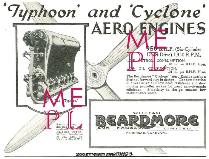 : Beardmore Typhoon - Beardmore Cyclone Aero Engines : Beardmore Typhoon - Beardmore Cyclone Aero Engines