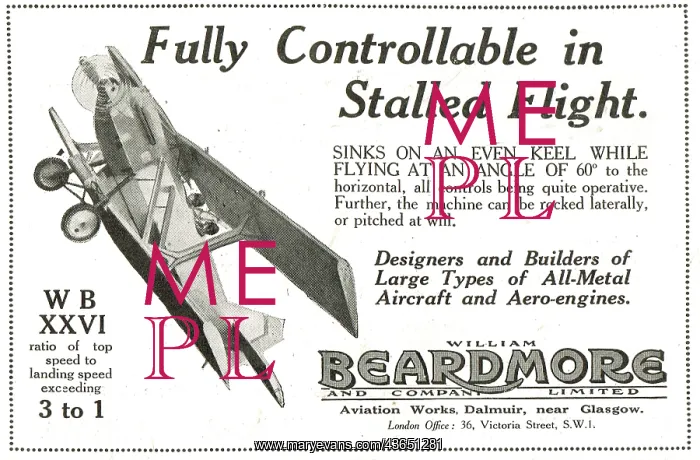 : Beardmore WB XXVI - Fully Controllable In Stalled Flight! : Beardmore WB XXVI - Fully Controllable In Stalled Flight!
