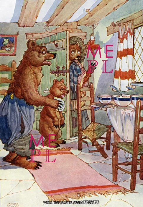 : The Three Bears by Charles Folkard : The Three Bears by Charles Folkard