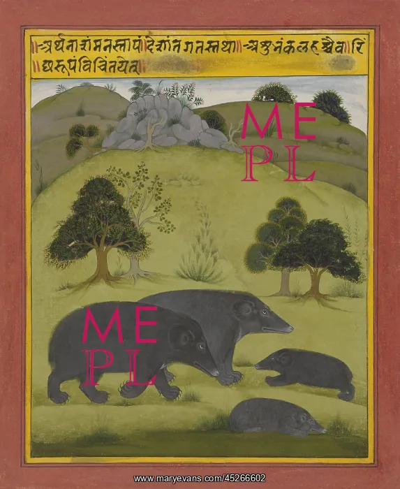 : Bears in a Landscape : Bears in a Landscape