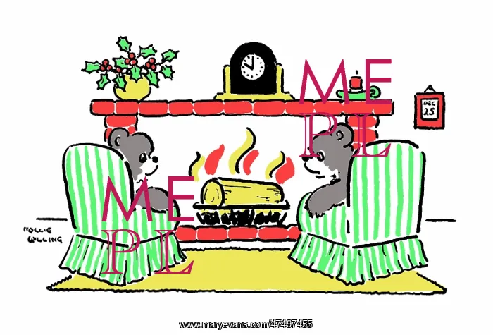 : Bears sitting by the fireside : Bears sitting by the fireside