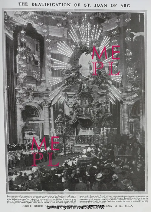 : Beatification of Joan of Arc, St. Peter's : Beatification of Joan of Arc, St. Peter's