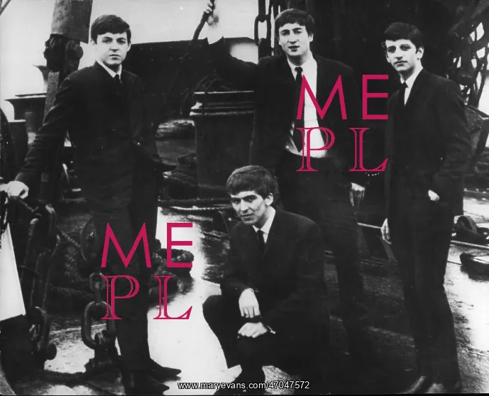 : The Beatles on the deck of a Jersey ferry : The Beatles on the deck of a Jersey ferry