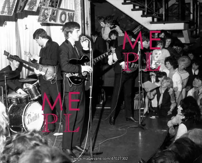 : The Beatles performing at The Cavern, Liverpool : The Beatles performing at The Cavern, Liverpool