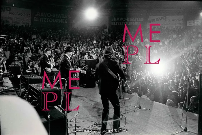 : The Beatles performing in Munich, Germany : The Beatles performing in Munich, Germany