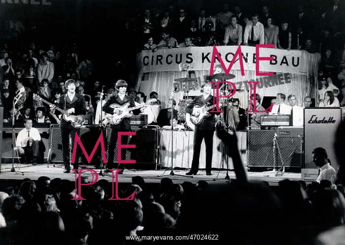 : The Beatles performing in Munich, Germany : The Beatles performing in Munich, Germany