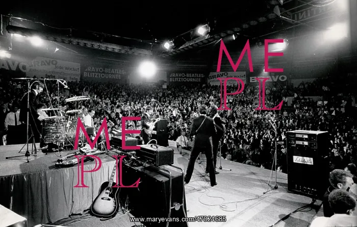 : The Beatles performing in Munich, Germany : The Beatles performing in Munich, Germany