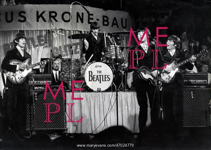 : The Beatles performing in Munich, Germany : The Beatles performing in Munich, Germany