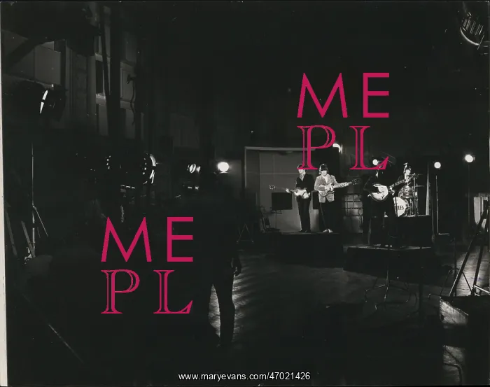 : The Beatles pop group filming at EMI Studios : The Beatles pop group filming at EMI Studios