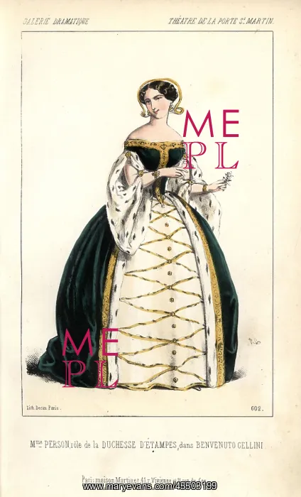 : Beatrix Person in the role of the Duchesse : Beatrix Person in the role of the Duchesse