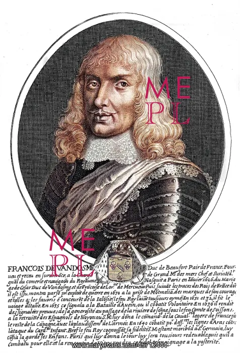 : BEAUFORT. FRANCOIS DUKE OF BEAUFORT (1616 - 1669) : BEAUFORT. FRANCOIS DUKE OF BEAUFORT (1616 - 1669)