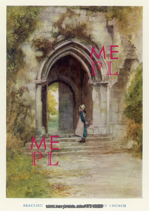 : BEAULIEU ABBEY / 1908 : BEAULIEU ABBEY / 1908