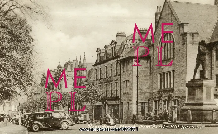  : Beaumont Street from Battle Hill, Hexham, Northumberland