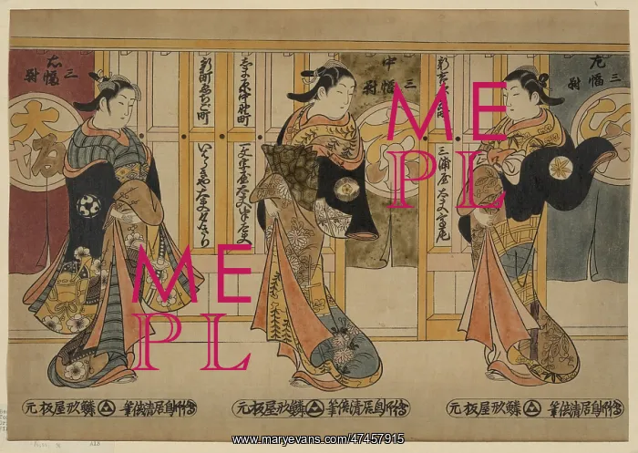 : Beauties of the three capitals triptych : Beauties of the three capitals triptych
