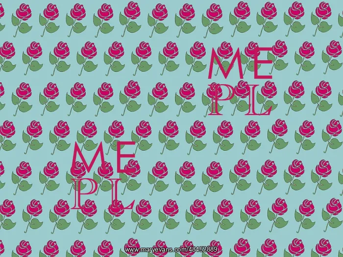  : Beautiful rose repeating pattern