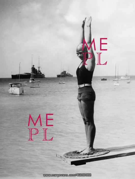 : A beautiful water vaulter on a diving : A beautiful water vaulter on a diving