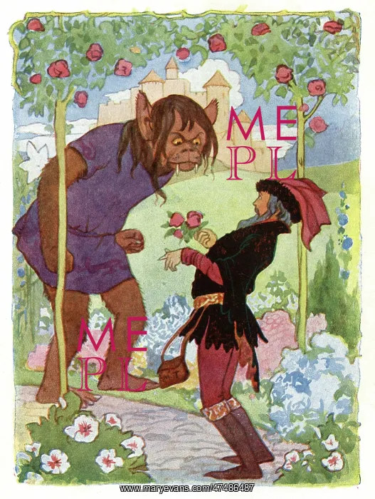 : Beauty and The Beast by Margaret Tarrant : Beauty and The Beast by Margaret Tarrant