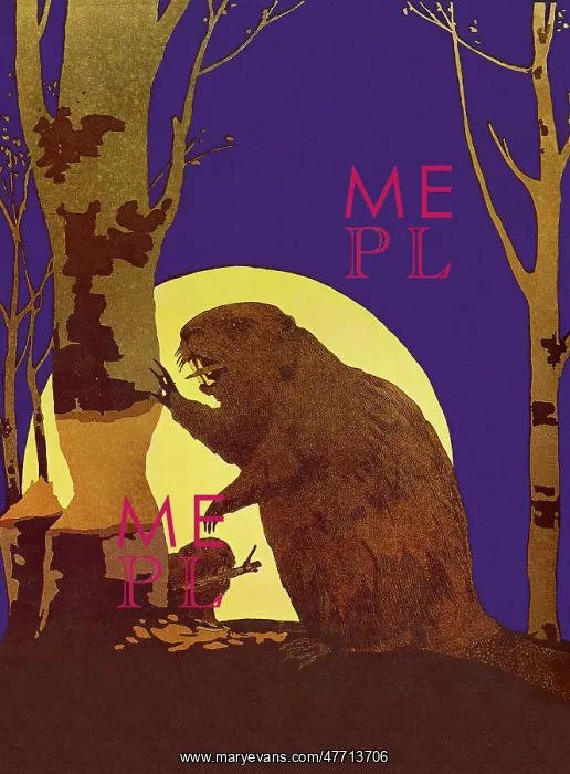  : Beavers Gnawing Trees