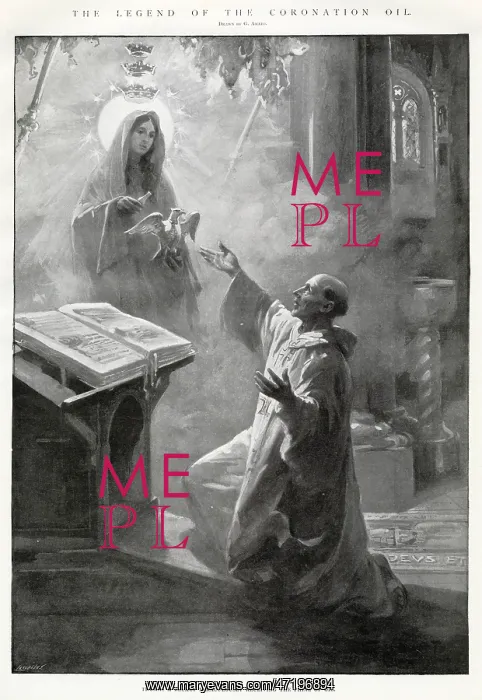 : Becket Miraculously Receiving the Phial of Oil : Becket Miraculously Receiving the Phial of Oil