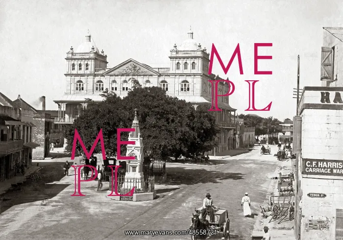 : Beckwith Place, Bridgetown Barbados, West Indies, circa 1900 : Beckwith Place, Bridgetown Barbados, West Indies, circa 1900