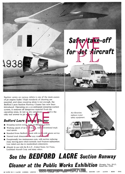 : Bedford Lacre Runway Sweeper 1958 : Bedford Lacre Runway Sweeper 1958