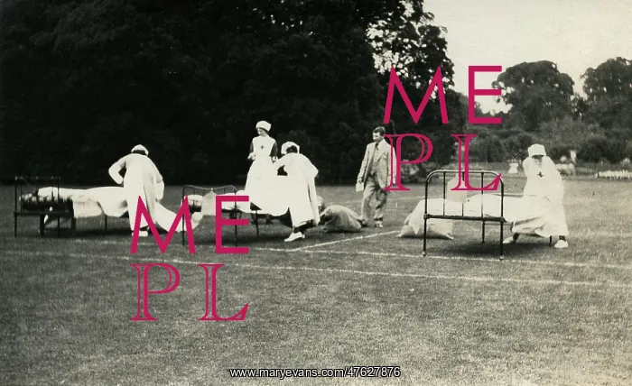 : Bedmaking race, Quex House garden : Bedmaking race, Quex House garden