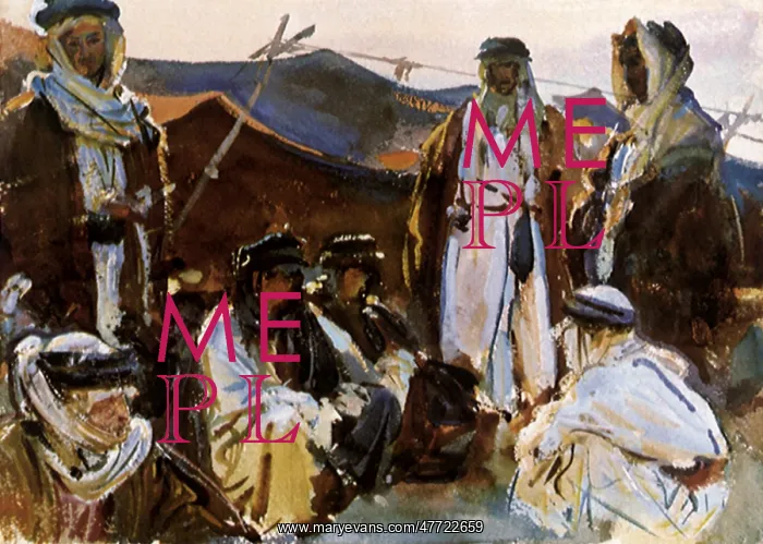  : Bedouin Camp, by Singer Sargent