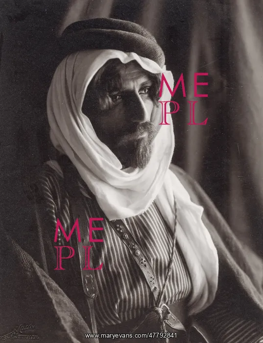 : Bedouin chief east of the River Jordan, Palestine Holy Land : Bedouin chief east of the River Jordan, Palestine Holy Land