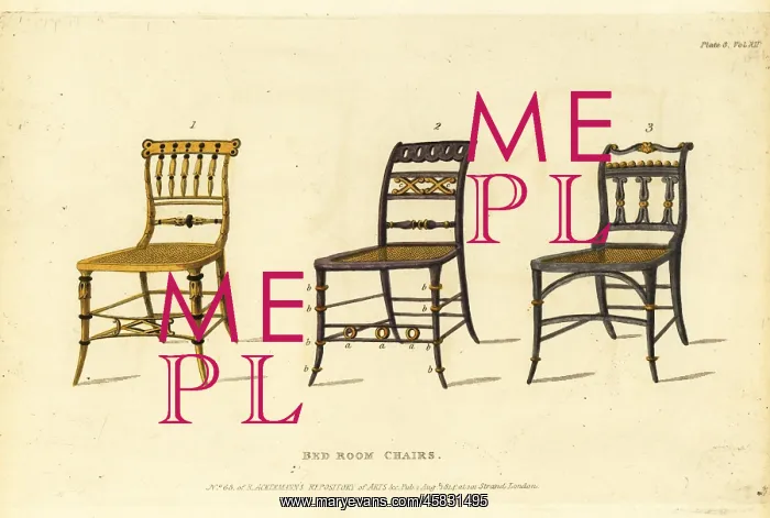 : Bedroom chairs, 1814 : Bedroom chairs, 1814