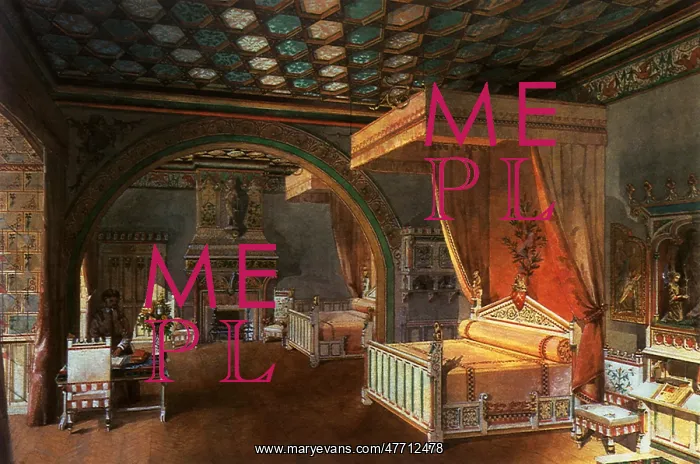 : Bedroom at Chateau : Bedroom at Chateau