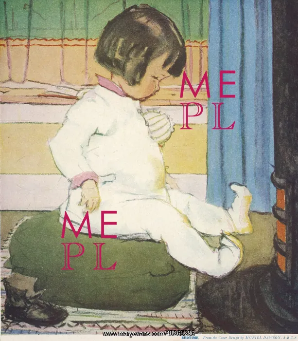 : Bedtime by Muriel Dawson : Bedtime by Muriel Dawson