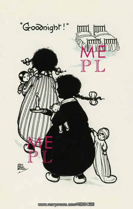 : Bedtime silhouette : Bedtime silhouette