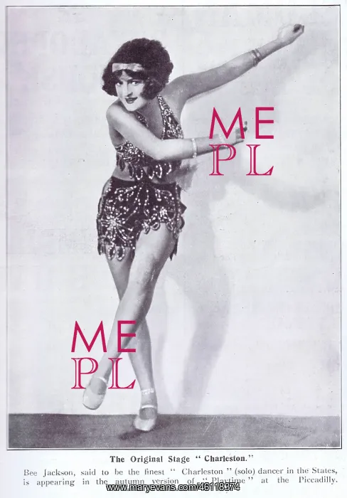 : Bee Jackson doing her Charleston dance in Playtime : Bee Jackson doing her Charleston dance in Playtime