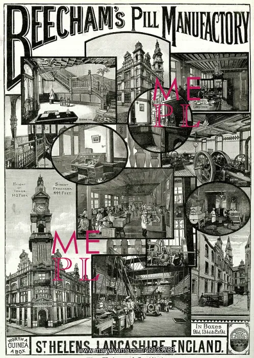 : Beecham's Pill Manufactory 1893 : Beecham's Pill Manufactory 1893