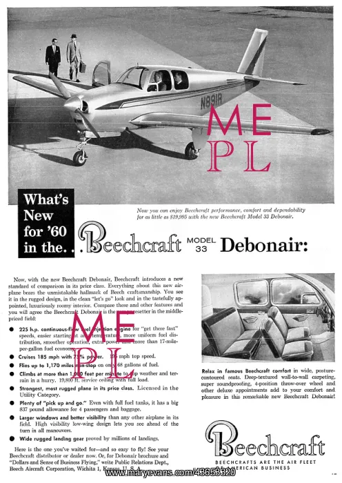 : Beechcraft Debonair - Beechcraft Model 33 : Beechcraft Debonair - Beechcraft Model 33