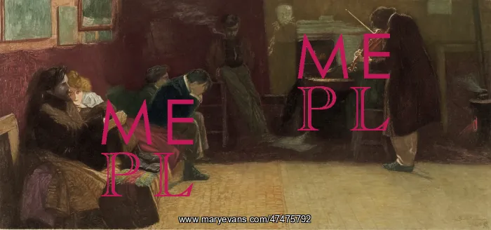 : Beethoven. Print showing five people sitting on the left listening to a : Beethoven. Print showing five people sitting on the left listening to a