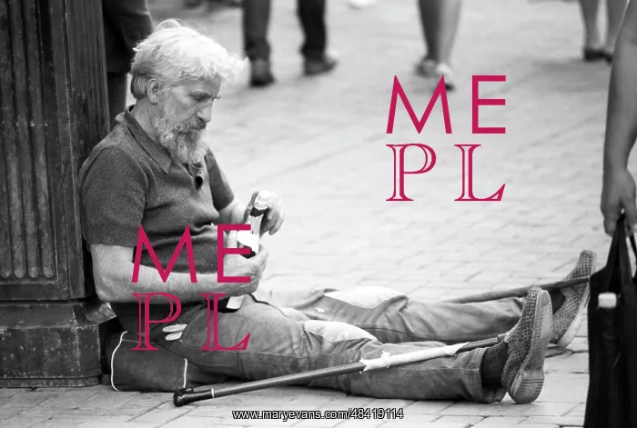 : Beggar in Arbat Street, 1990 : Beggar in Arbat Street, 1990