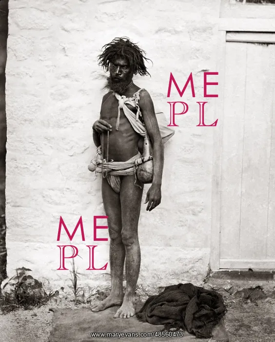  : Beggar in rags, India, circa 1880s