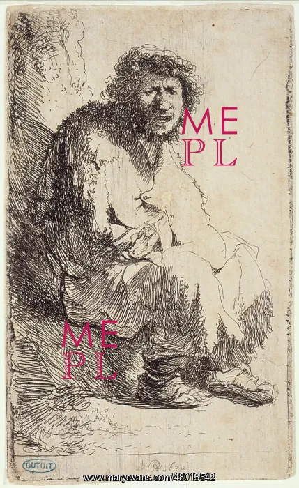 : Beggar sitting on a clod : Beggar sitting on a clod
