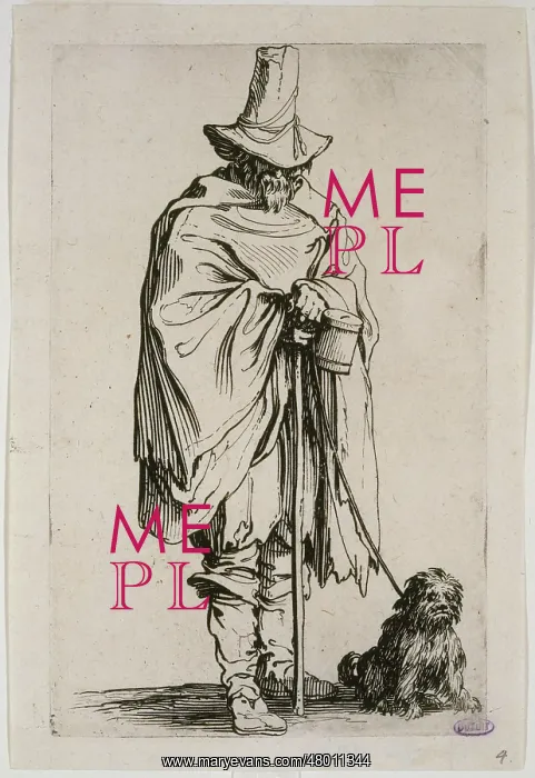 : The beggars, the blind man and his dog : The beggars, the blind man and his dog