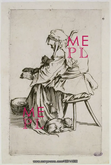 : The beggars and old people with cats : The beggars and old people with cats
