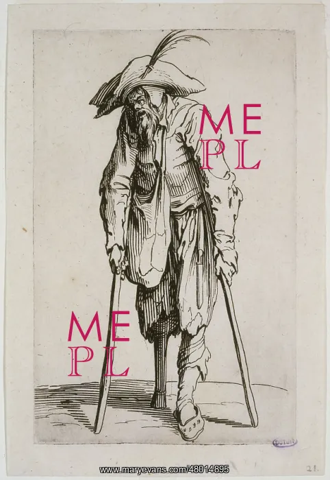 : The Beggars, one has a wooden leg : The Beggars, one has a wooden leg