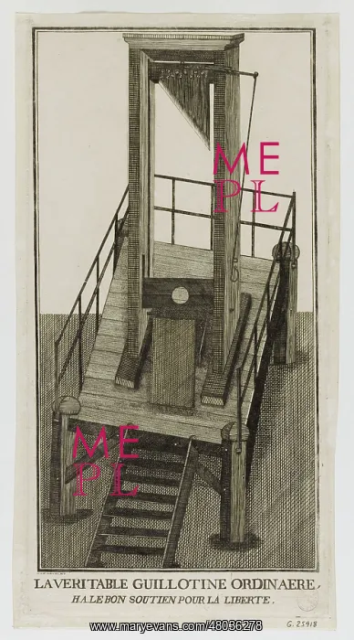 : Beginning of the Terror: the real guillotine : Beginning of the Terror: the real guillotine