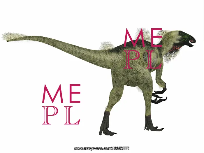 : Beipiaosaurus dinosaur on white background : Beipiaosaurus dinosaur on white background